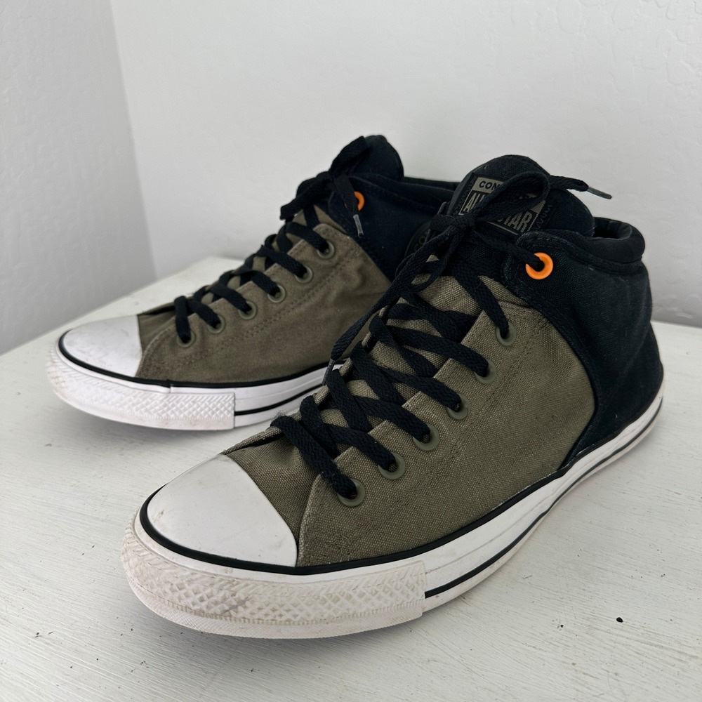 Converse Mens 11.5 Chuck Taylor All Star High Street Olive Black 164379F